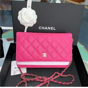 Chanel Pink Wallet On a Chain bag